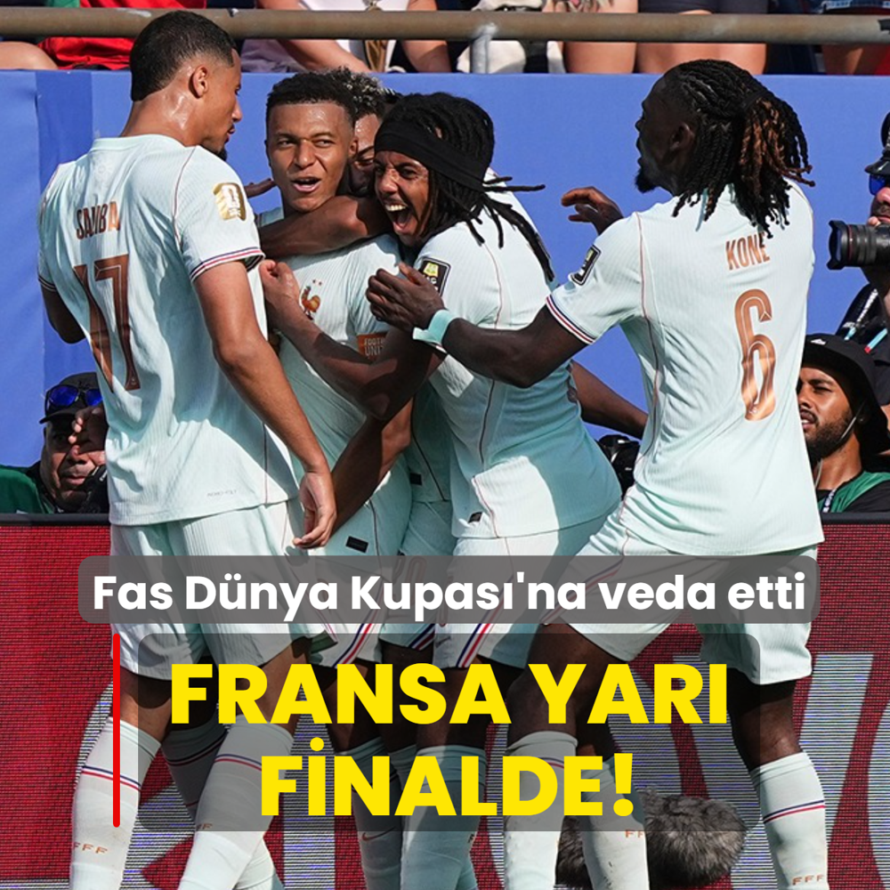 Fransa yar� finalde! Fas D�nya Kupas�'na veda etti