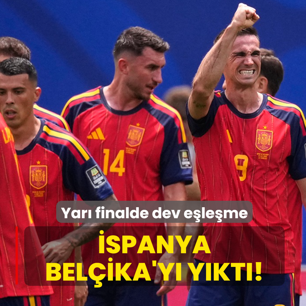 �spanya Bel�ika'y� y�kt�! Yar� finalde dev e�le�me