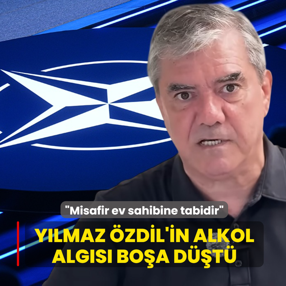 Y�lmaz �zdil'in alkol alg�s� bo�a d��t�: Misafir ev sahibine tabidir