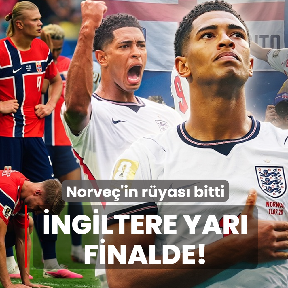 �ngiltere yar� finalde! Norve�'in r�yas� bitti