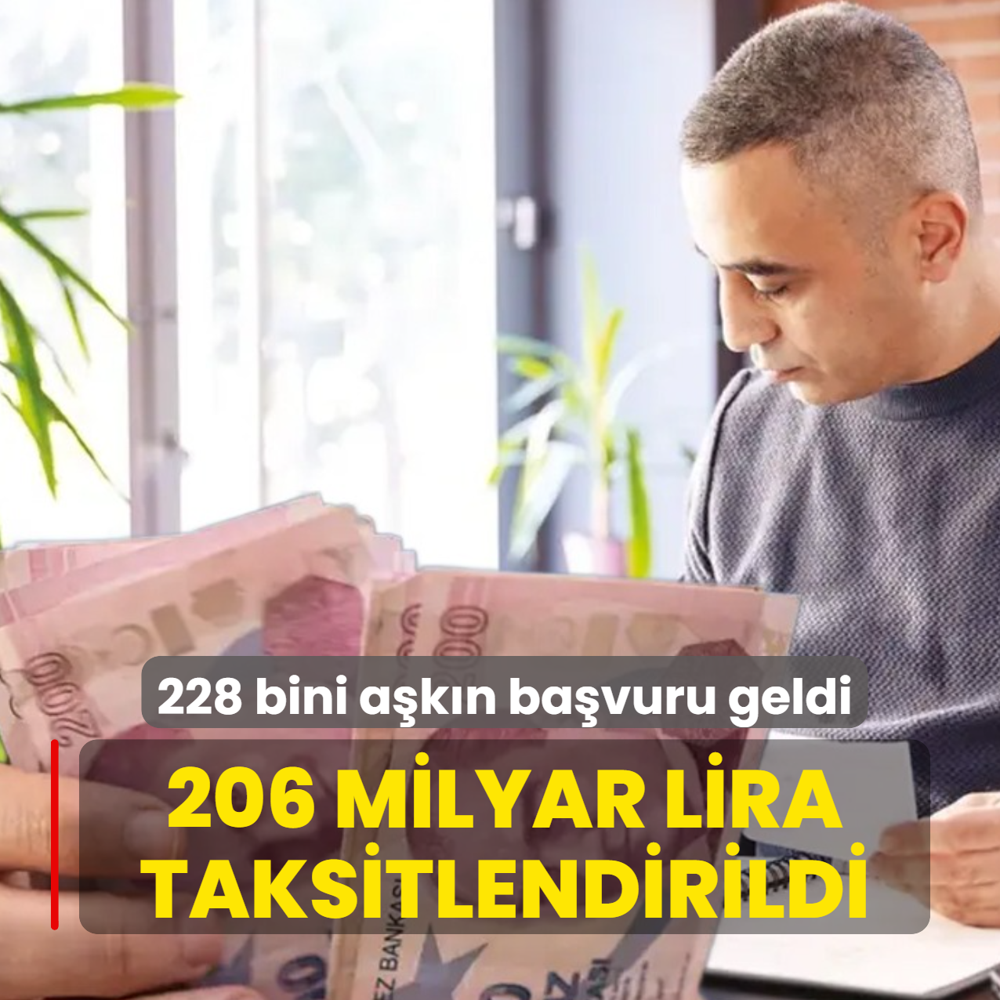 206 milyar liral�k vergi borcu taksitlendirildi