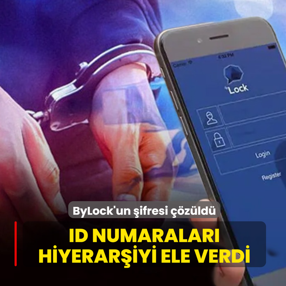 ByLock'un �ifresi ��z�ld�! ID numaralar� hiyerar�iyi ele verdi