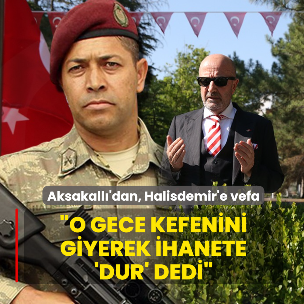 Korgeneral Aksakall�, �mer Halisdemir'in kabrine gitti: O gece kefenini giyerek ihanete 'dur' dedi