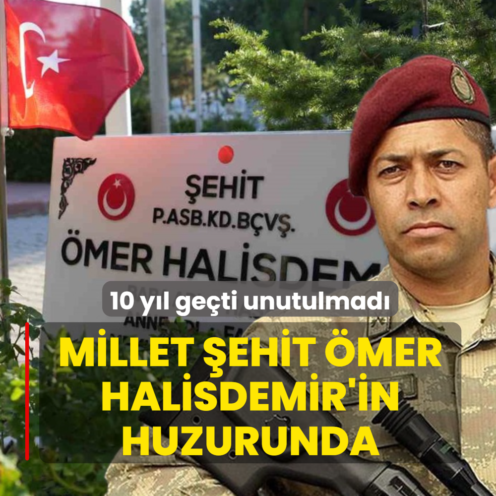 10 y�l ge�ti unutulmad�! Millet �ehit �mer Halisdemir'in huzurunda