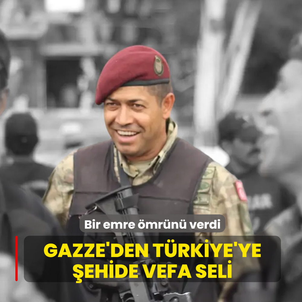 Bir emre �mr�n� verdi... Gazze'den T�rkiye'ye �mer Halisdemir'e vefa seli