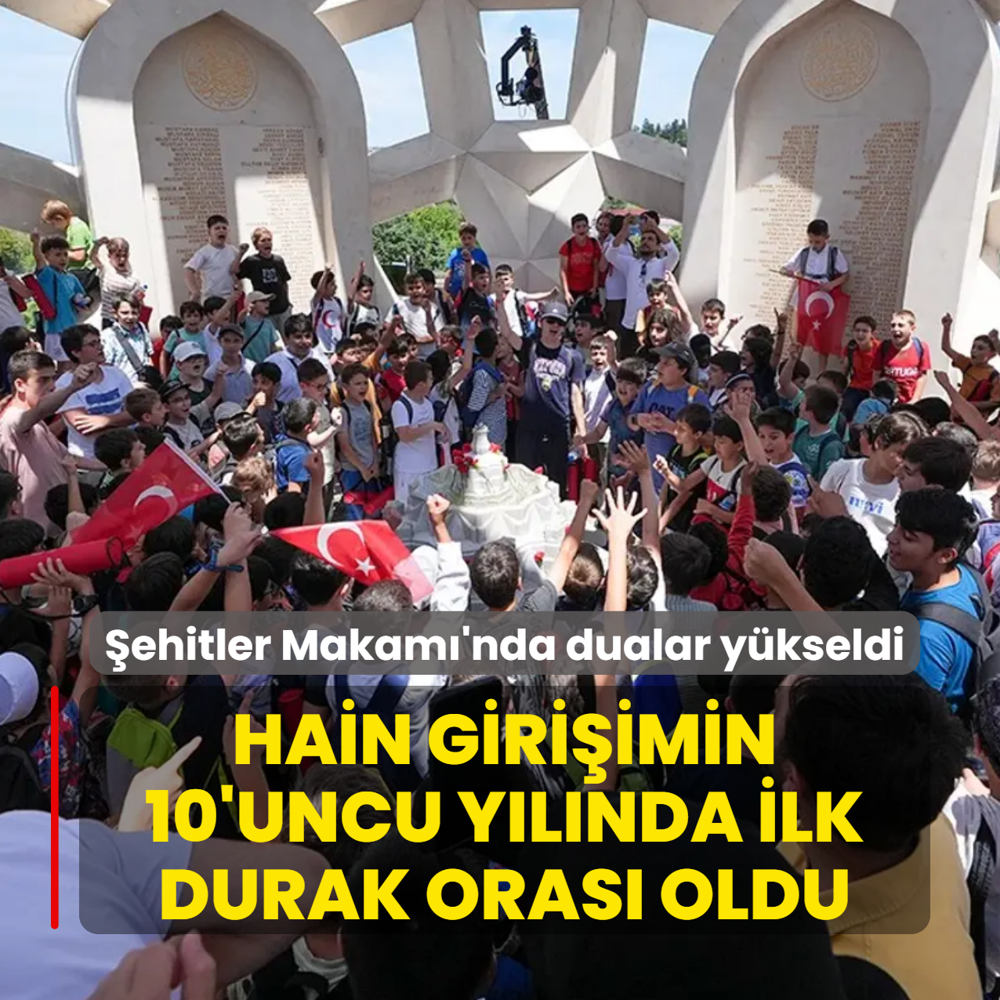 Hain giri�imin 10'uncu y�l�nda ilk durak oras� oldu! �ehitler Makam�'nda dualar y�kseldi