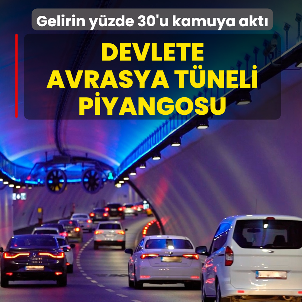 Devlete Avrasya T�neli piyangosu! Gelirin y�zde 30'u kamuya akt�