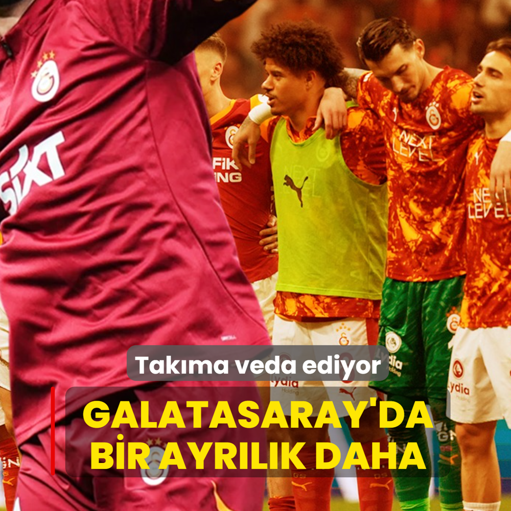 Galatasaray'da bir ayr�l�k daha! Tak�ma veda ediyor