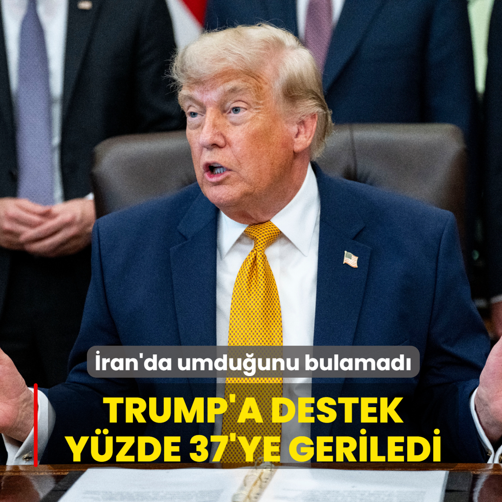 �ran'da umdu�unu bulamad�... Trump'a destek y�zde 37'ye geriledi