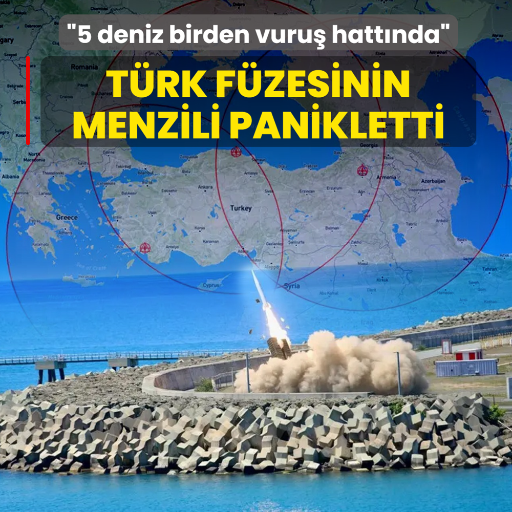 T�rk f�zesinin menzili panikletti: 5 deniz birden vuru� hatt�nda