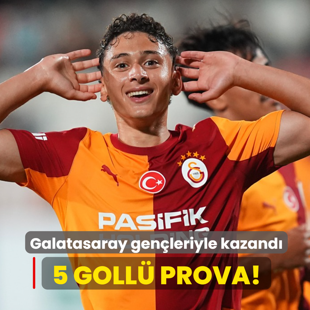 5 goll� prova! Galatasaray gen�leriyle kazand�
