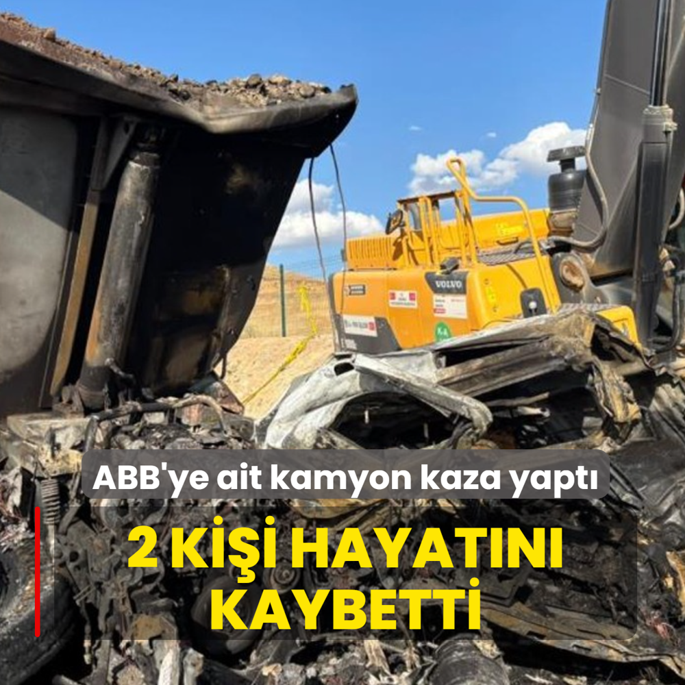ABB'ye ait kamyon kaza yapt�: 2 i��i hayat�n� kaybetti