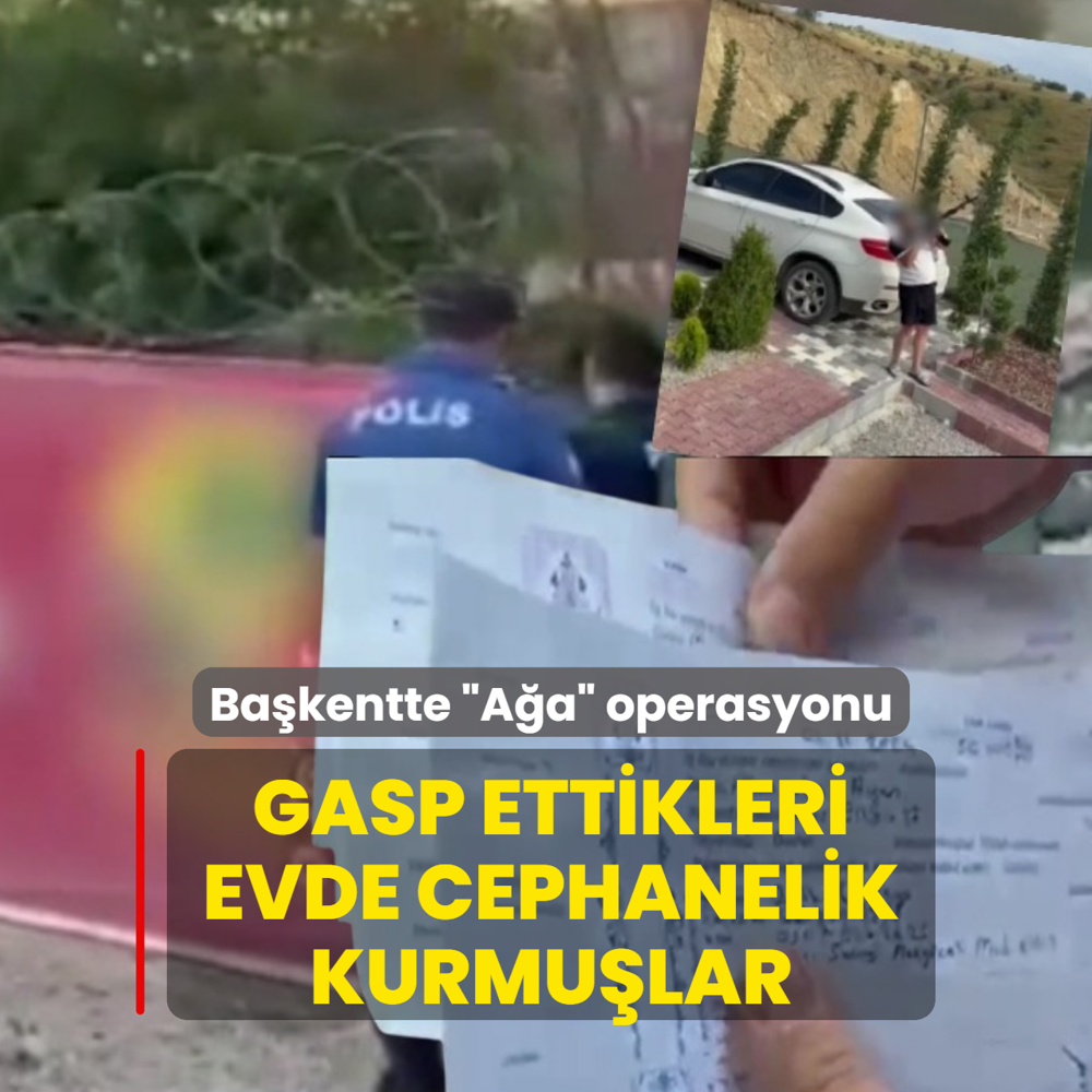 Gasp ettikleri evde cephanelik kurmu�lar! Ba�kentte �A�a� operasyonu