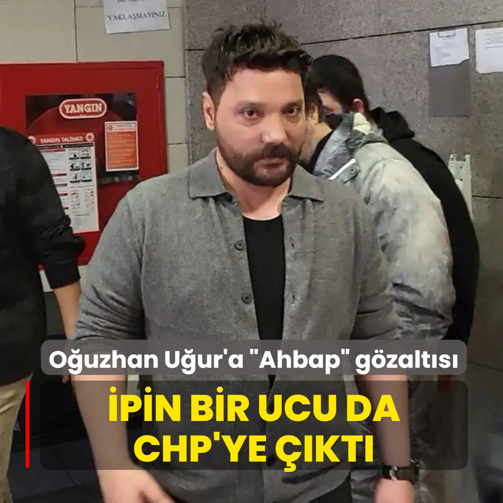 O�uzhan U�ur'a �Ahbap� g�zalt�s�! �pin ucu CHP'ye ��kt�