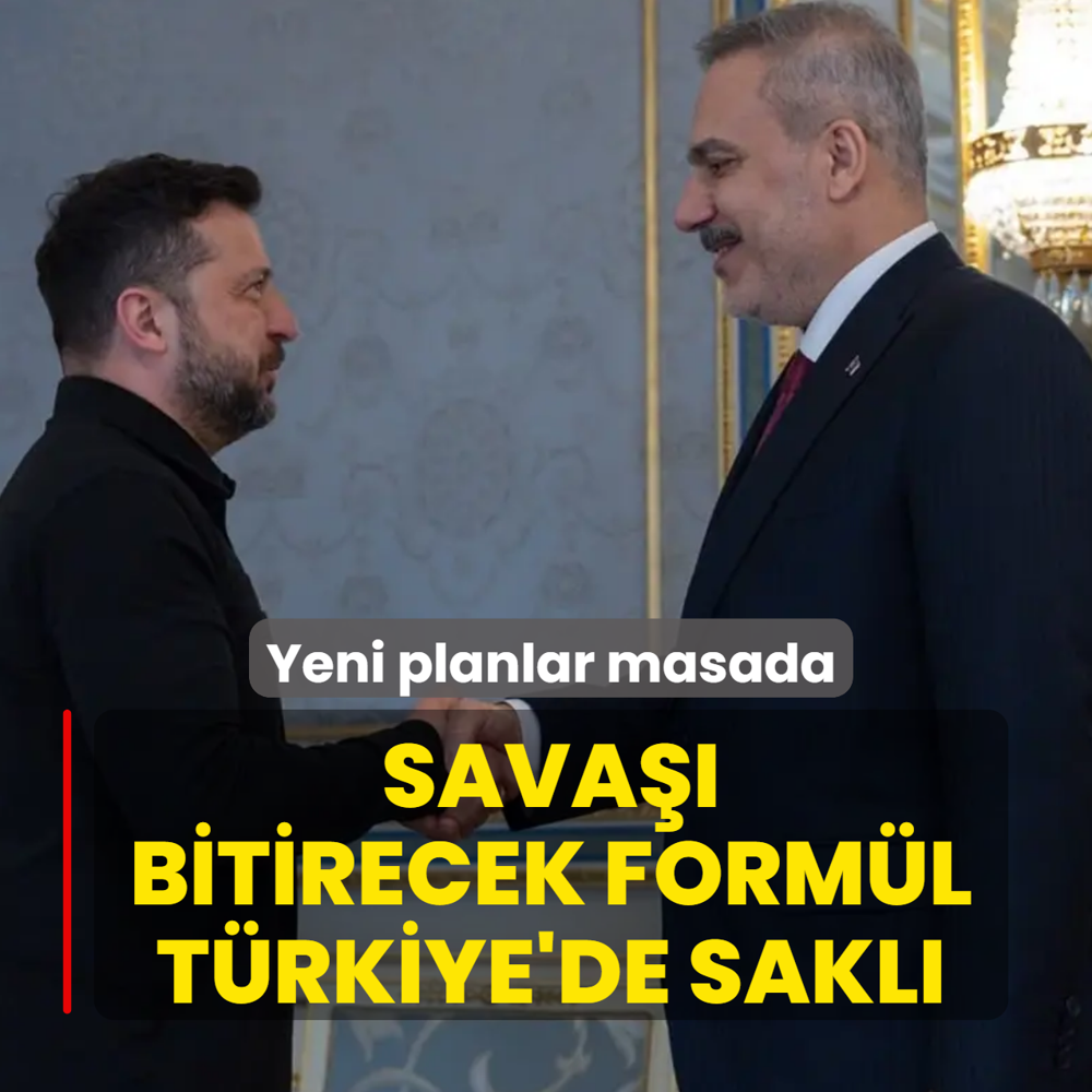 Sava�� bitirecek form�l T�rkiye'de sakl�! Yeni planlar masada
