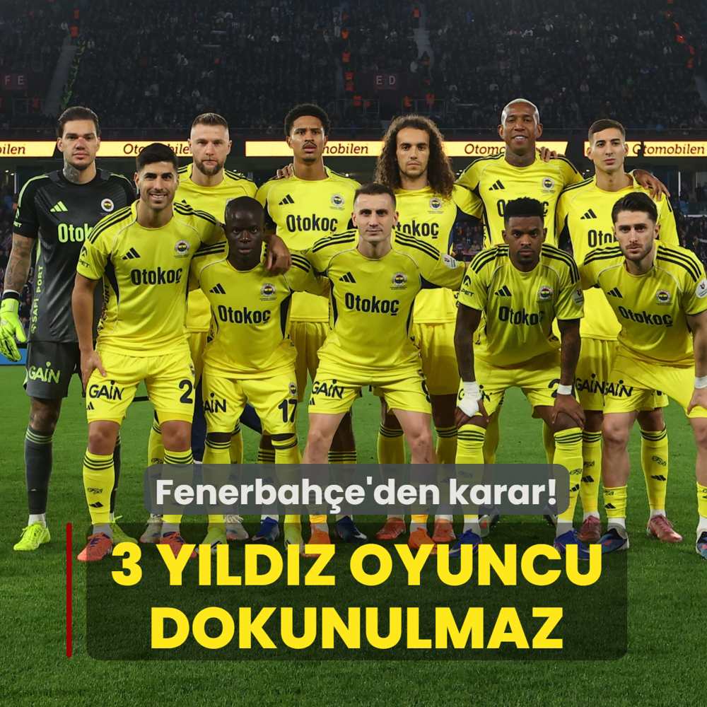 Fenerbah�e'den karar! 3 y�ld�z dokunulmaz ilan edildi
