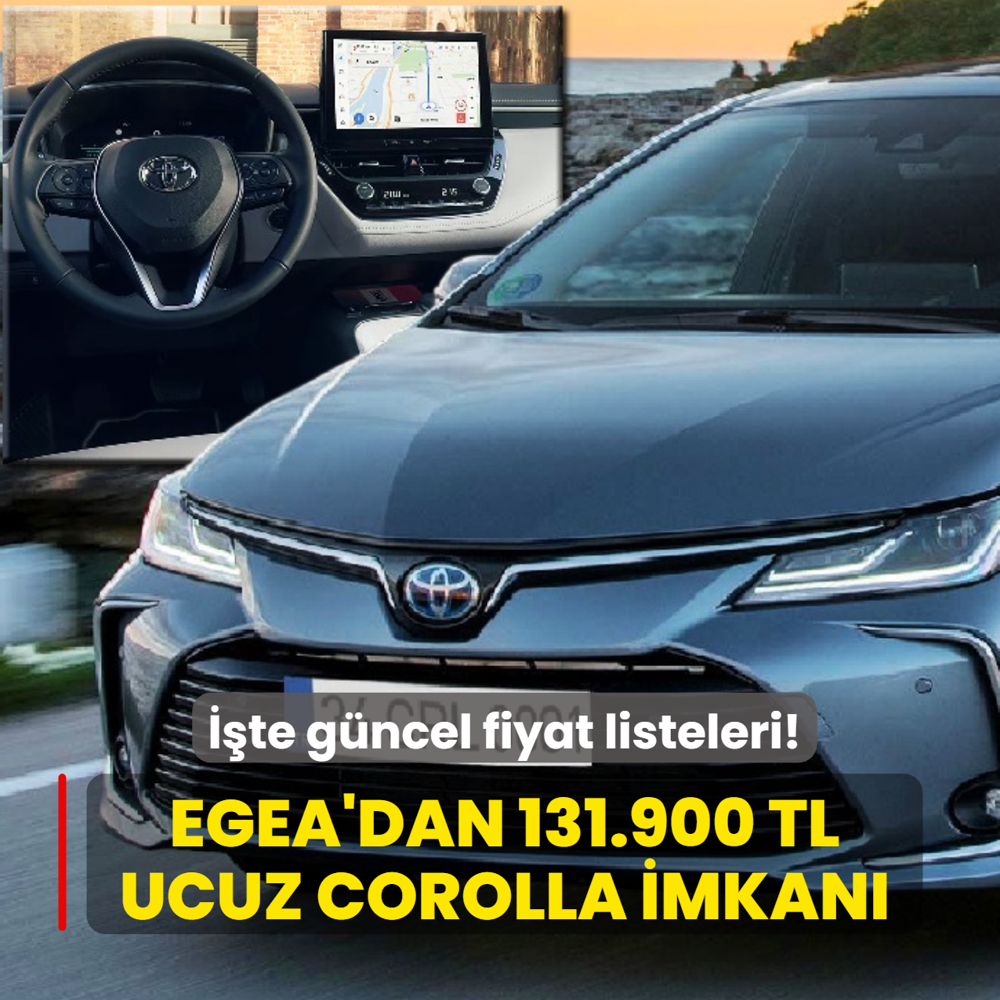 Toyota duyurdu: Egea'dan 131.900 TL ucuz Corolla imkan�! ��te g�ncel fiyat listeleri...