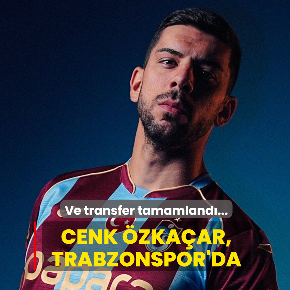 Ve transfer tamamland�... Cenk �zka�ar, Trabzonspor'da