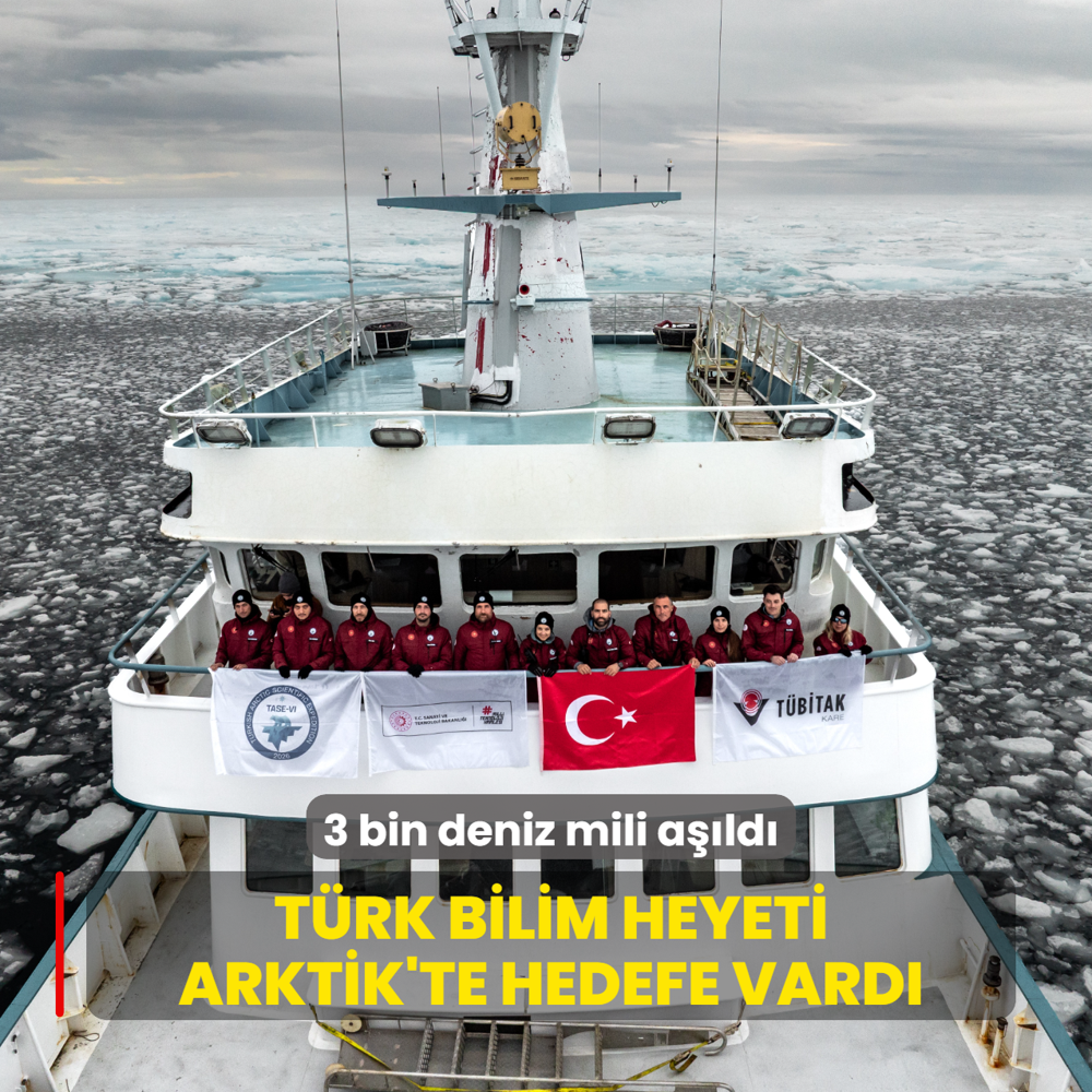3 bin deniz mili a��ld�... T�rk Bilim Heyeti Arktik'te hedefe vard�
