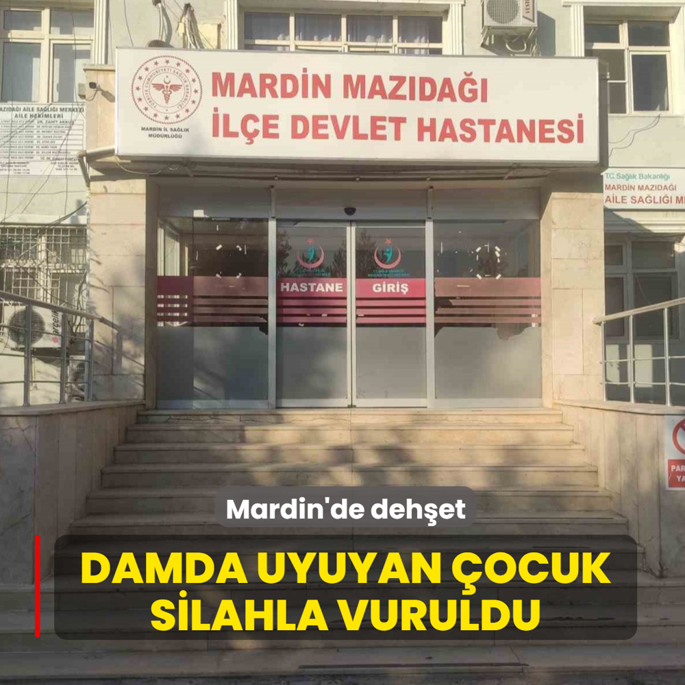 Mardin'de deh�et: Damda uyuyan �ocuk silahla vuruldu