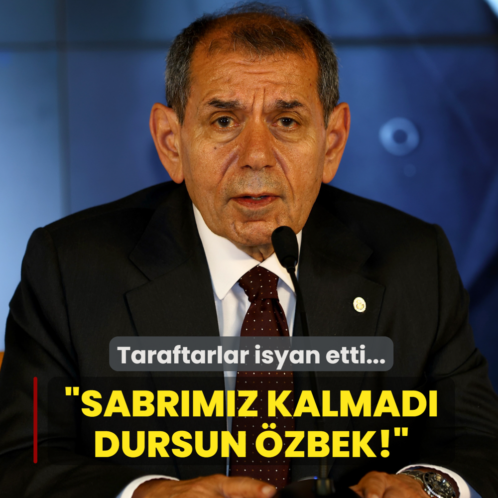 Galatasaray'da taraftarlar isyanda! �Sabr�m�z kalmad� Dursun �zbek�