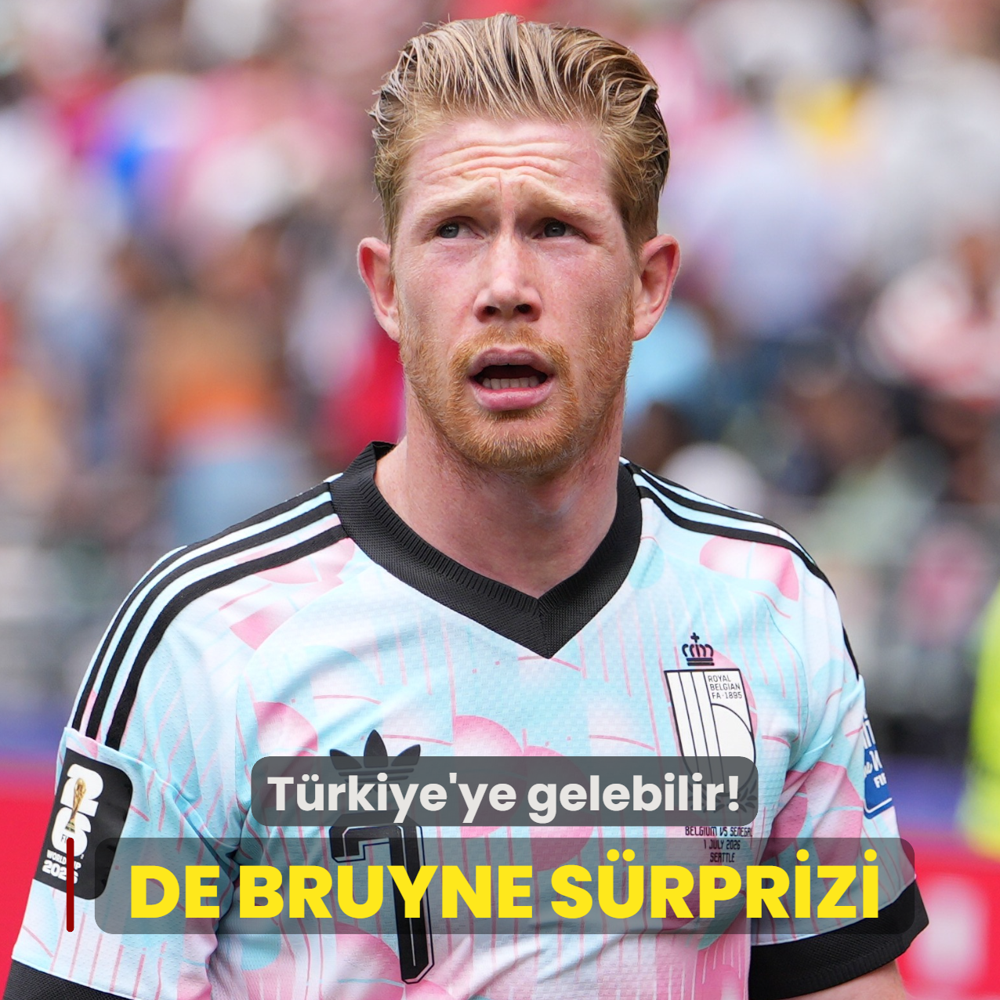 Kevin De Bruyne s�rprizi! T�rkiye'ye gelebilir