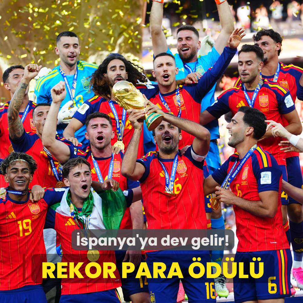 Rekor para �d�l�! D�nya �ampiyonu �spanya'ya dev gelir