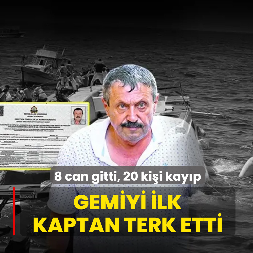 Gemiyi ilk kaptan terk etti