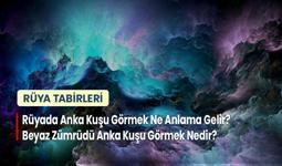 Rüyada Anka Kuşu Görmek Ne Anlama Gelir? Beyaz Zümrüdü Anka Kuşu Görmek Nedir?