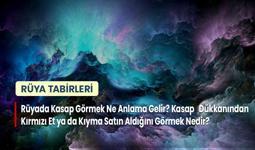 Rüyada Kasap Görmek Ne Anlama Gelir? Kasap Dükkanından Kırmızı Et ya da Kıyma Satın Aldığını Görmek Nedir?