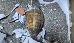 Ardahan'daki kaz almasnda el bombas bulundu
