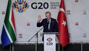 Bakan Erdoan, Johannesburg'dan ayrld