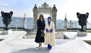 Emine Erdo�an, �rd�n Krali�esi ile bir araya geldi