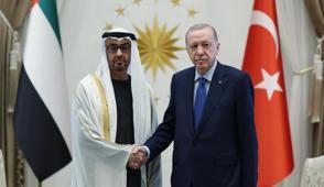 Ba�kan Erdo�an, BAE Devlet Ba�kan� Al Nahyan ile telefonda g�r��t�