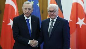Ba�kan Erdo�an, Steinmeier ile g�r��t�