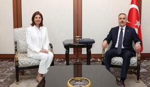 Ankara'da K�br�s trafi�i! Bakan Fidan BM Temsilcisi'ni kabul etti