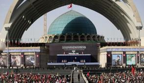 Hamaney'e veda t�reni! ABD ve �srail aleyhine sloganlar at�ld�
