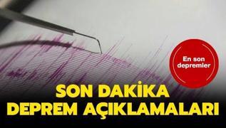 Son depremler: Kandilli Rasathanesi son dakika deprem haberleri