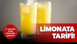 Evde kolay limonata tarifi yapımı! 4 adımda gerçek portakallı limonata nasıl yapılır?