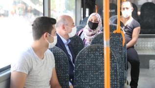 Bakan Soylu halk otobüsüne bindi, yolcuları uyardı: Eğer kurallara uymazsak sonuç iyi olmaz