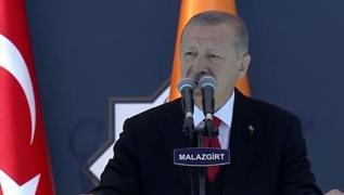 Başkan Erdoğan Malazgirt'ten seslendi: Varsa bedelini ödemek isteyen buyursun gelsin