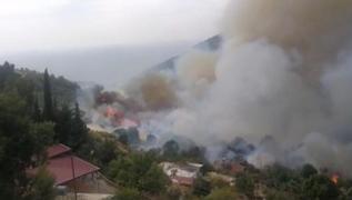 Mersin Anamur'da orman yangını: 50 hane boşaltıldı, Mersin-Antalya Karayolu kapatıldı