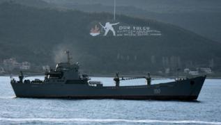 Son dakika haberleri... Rus savaş gemisi Saratov, Çanakkale Boğazı'ndan geçti