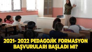 2021 Pedagojik formasyon bavurular balad m? Pedagojik formasyon bavuru artlar neler, hangi blmler alabilir?   