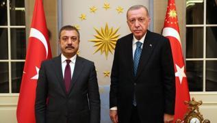 Başkan Erdoğan, TCMB Başkanı Kavcıoğlu'nu kabul etti