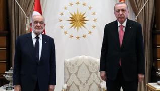 Başkan Erdoğan Saadet Partisi Genel Başkanı Karamollaoğlu'nu kabul etti