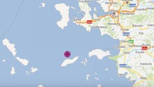 Ege Denizi'nde 4.3 büyüklüğünde deprem meydan geldi