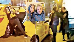 Taksici turiste saldırdı