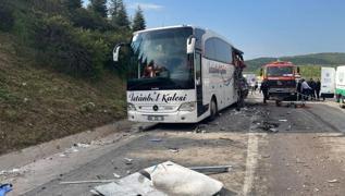 Bursa'da trafik kazası: 1 ölü, 6 yaralı