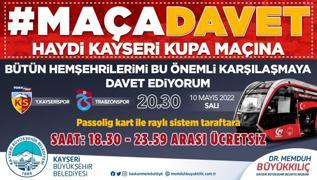 Kayseri Büyükşehir Belediyesi'nden Trabzonspor maçına özel jest